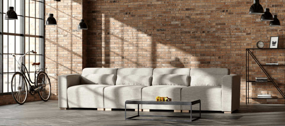 Sofa modułowa w stylu skandynawskim